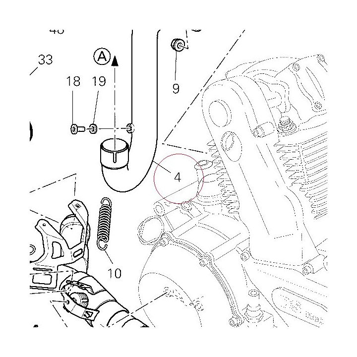 Vertical exhaust pipe 57112682A