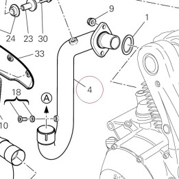 Vertical exhaust pipe 57112695A