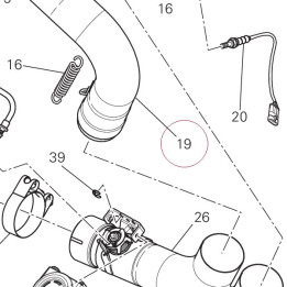 Exhaust pipe vertical 57112751B