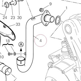 Vertical exhaust pipe 57112781A