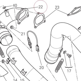 Exhaust pipe, vertical head 57112791BA