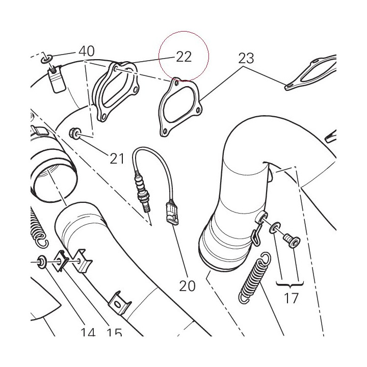 Exhaust manifold 57112791C