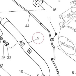 Exhaust pipe vertical 57112861B