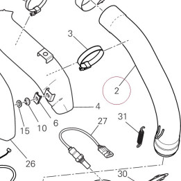 Exhaust pipe vertical 57113261A