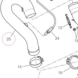 Exhaust pipe vertical 57113462C