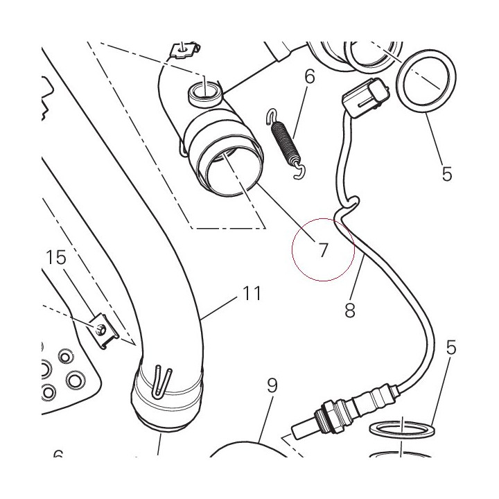Exhaust manifold vertical 57113771C