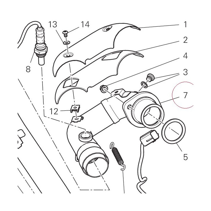 Exhaust manifold vertical 57113771D