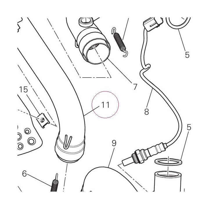 Exhaust pipe vertical 57113781C