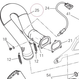 Vertical exhaust pipe 57114424B