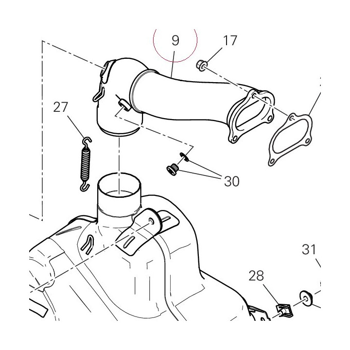 Exhaust manifold 57114613A