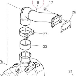 Exhaust manifold 57114613B