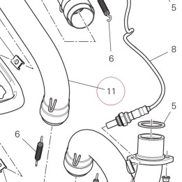 Exhaust pipe vertical 57114961A