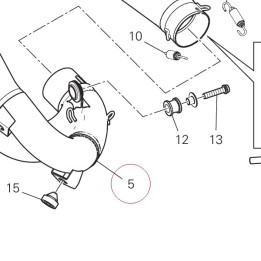 Exhaust manifold 57115071A