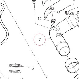 Exhaust pipe vertical 57115121BA