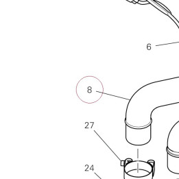 Vertical exhaust pipe 57115161A