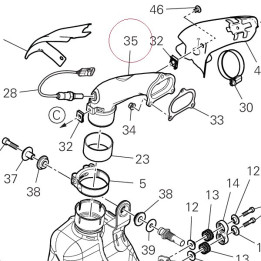 Vertical exhaust pipe 57115182A
