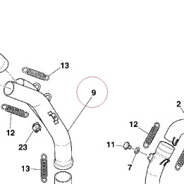 Exhaust pipe-end section 57210141H