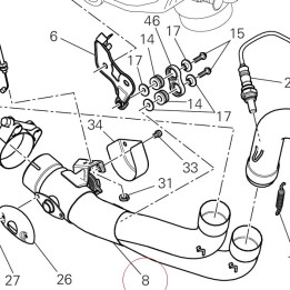Pipe, exhaust center 57211601C