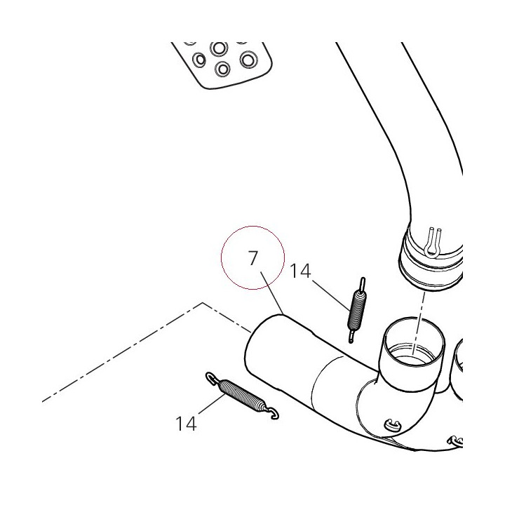 Pipe, exhaust center 57211832AA