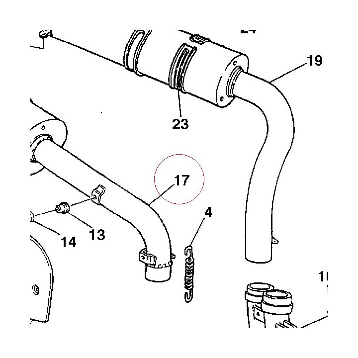 Right silencer 57310391F
