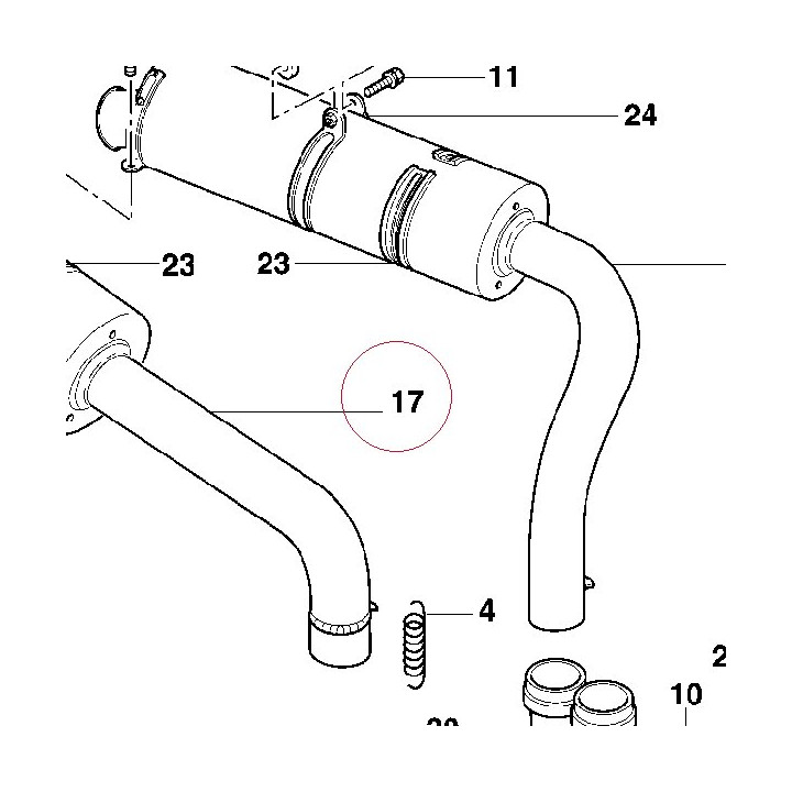 Right silencer 57310394A