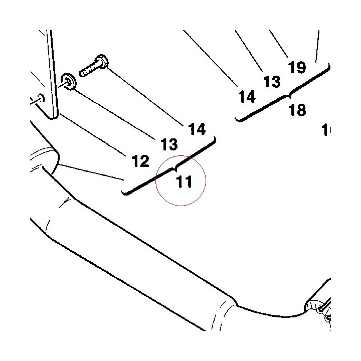 Right silencer 57310463B