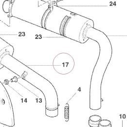 Right silencer 57310511B