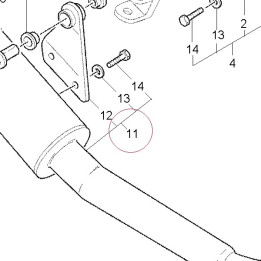 Right silencer 57310571B
