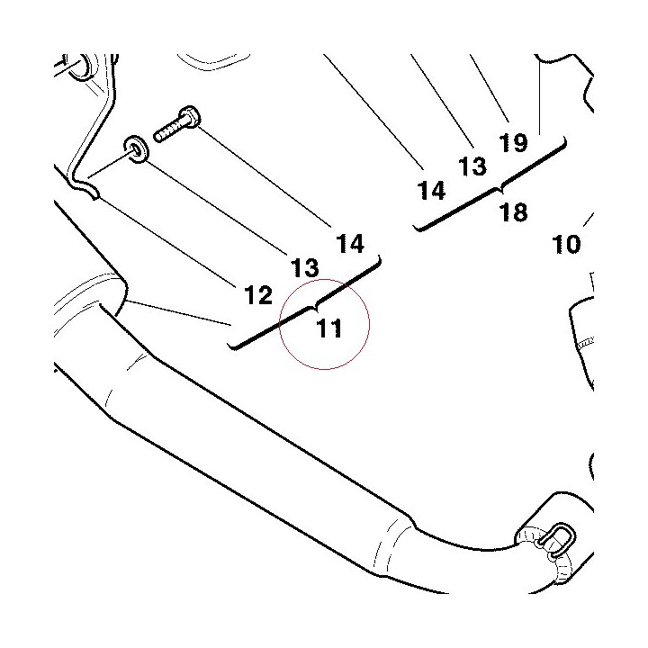 Right silencer 57310581A
