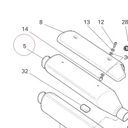 Silencer, upper 57310771E