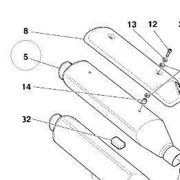 Silencer, upper 57310772A