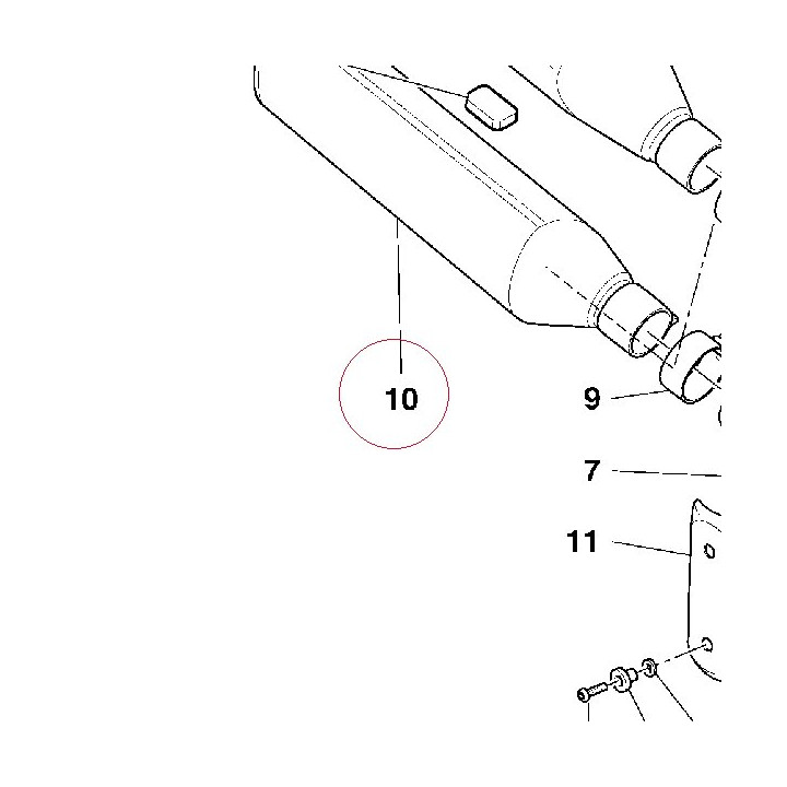 Silencer, lower 57310781A