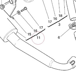 Right silencer 57310951B