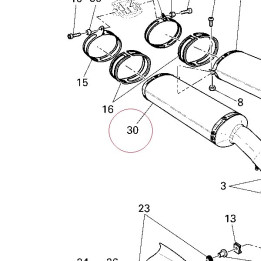 Right silencer 57310992C