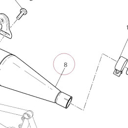 Right silencer 57311011A