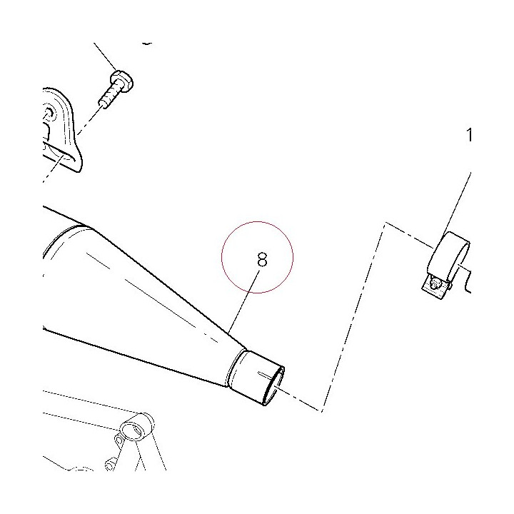 Right silencer 57311011A