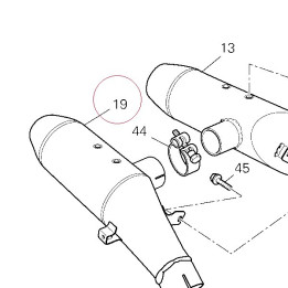 Right silencer 57311051A