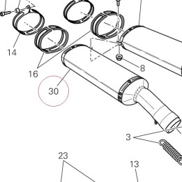 Right silencer 57312991I