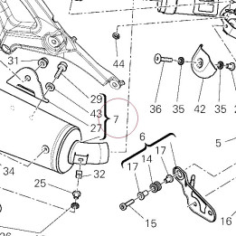 Right silencer 57313001A