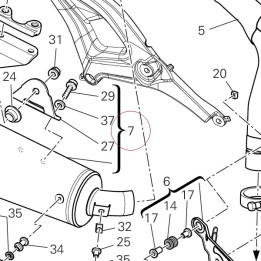 Right silencer 57313072A
