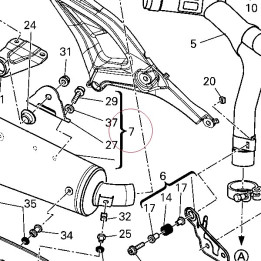 Right silencer 57313081A