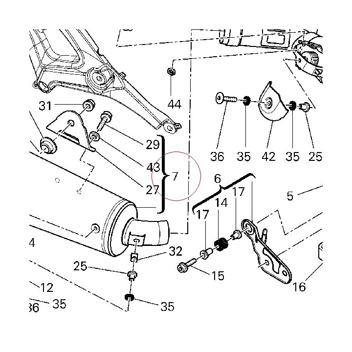Right silencer 57313131A