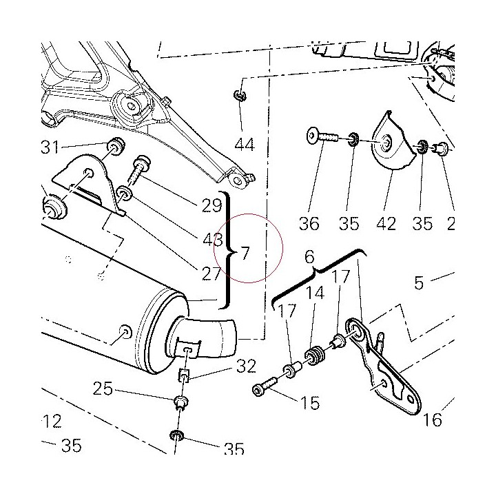 Right silencer 57313131B