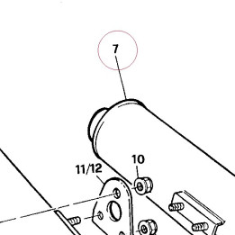 Left silencer 57410141B