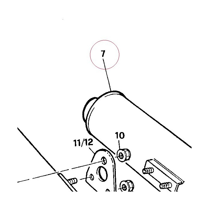 Left silencer 57410141B