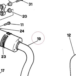 Left silencer 57410391A