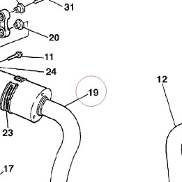 Left silencer 57410393A
