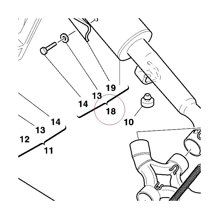Left silencer 57410581A