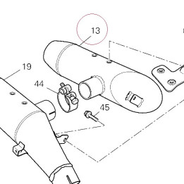 Left silencer 57411051A