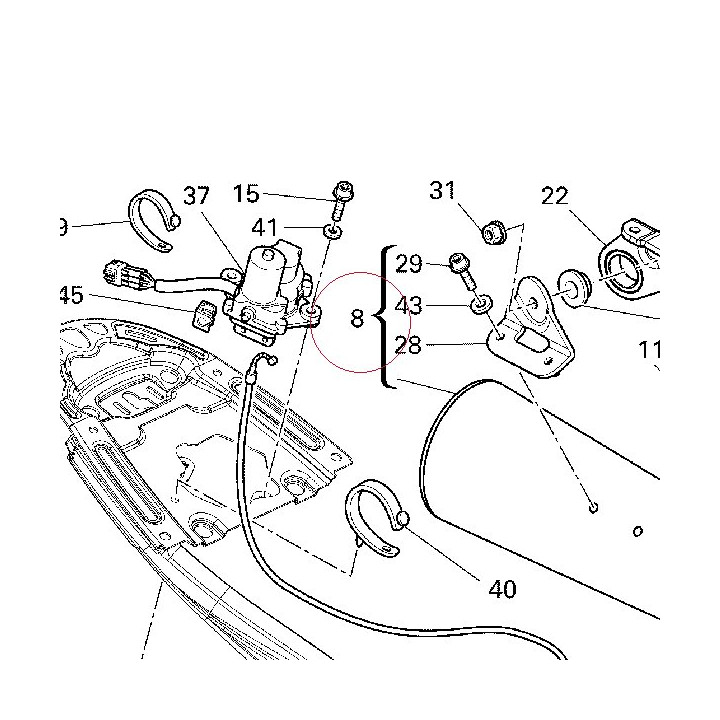 Left silencer 57412971A